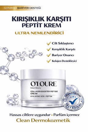o'loure beauty Kolajen Destekleyici Peptit, Ceramide Hyalüronik Asit İçeren A...