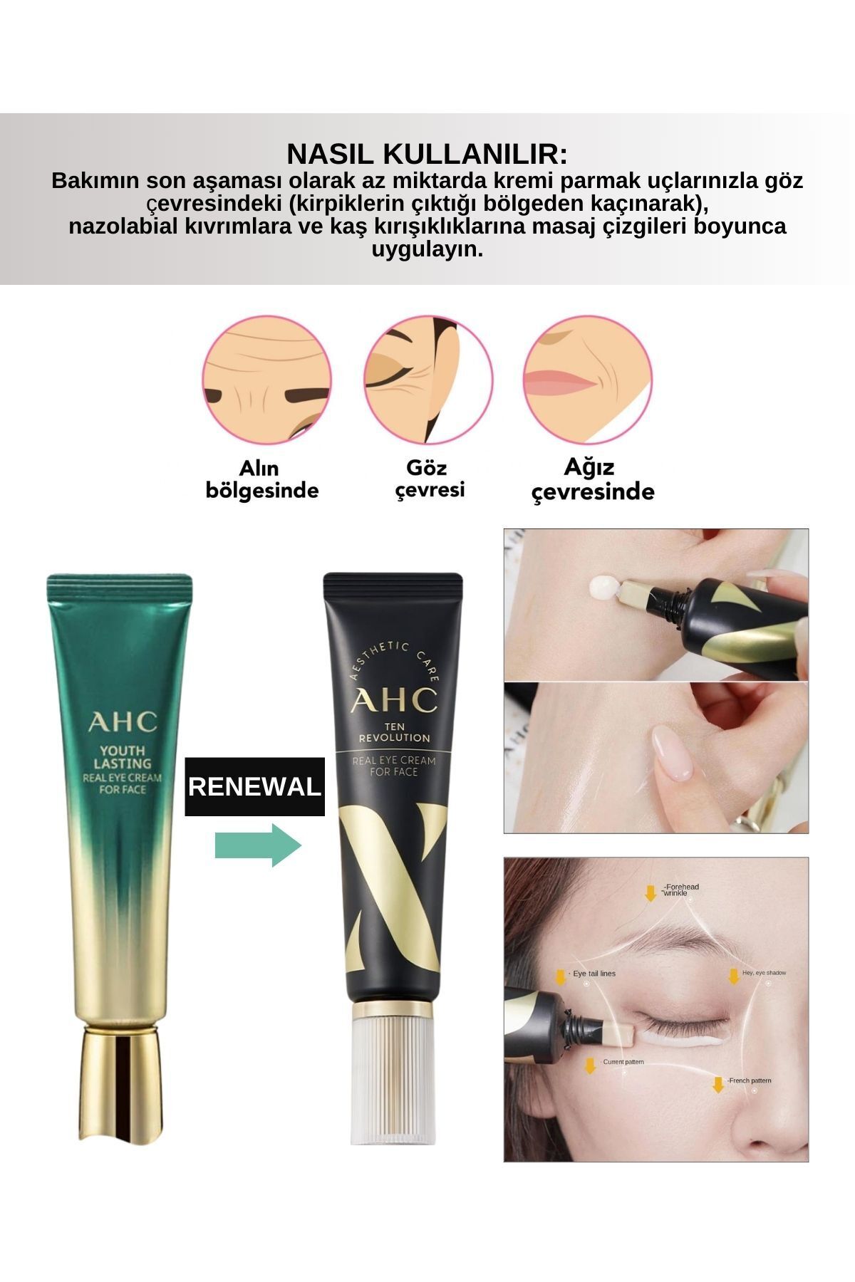 AHC Ten Revolution Real Eye Cream For Face Göz Kremi 30ml - Fiyatı