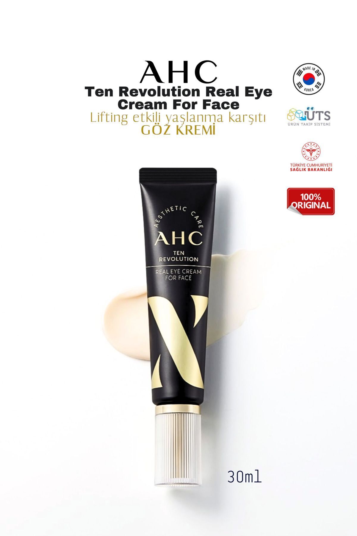 AHC Ten Revolution Real Eye Cream For Face Göz Kremi 30ml - Fiyatı