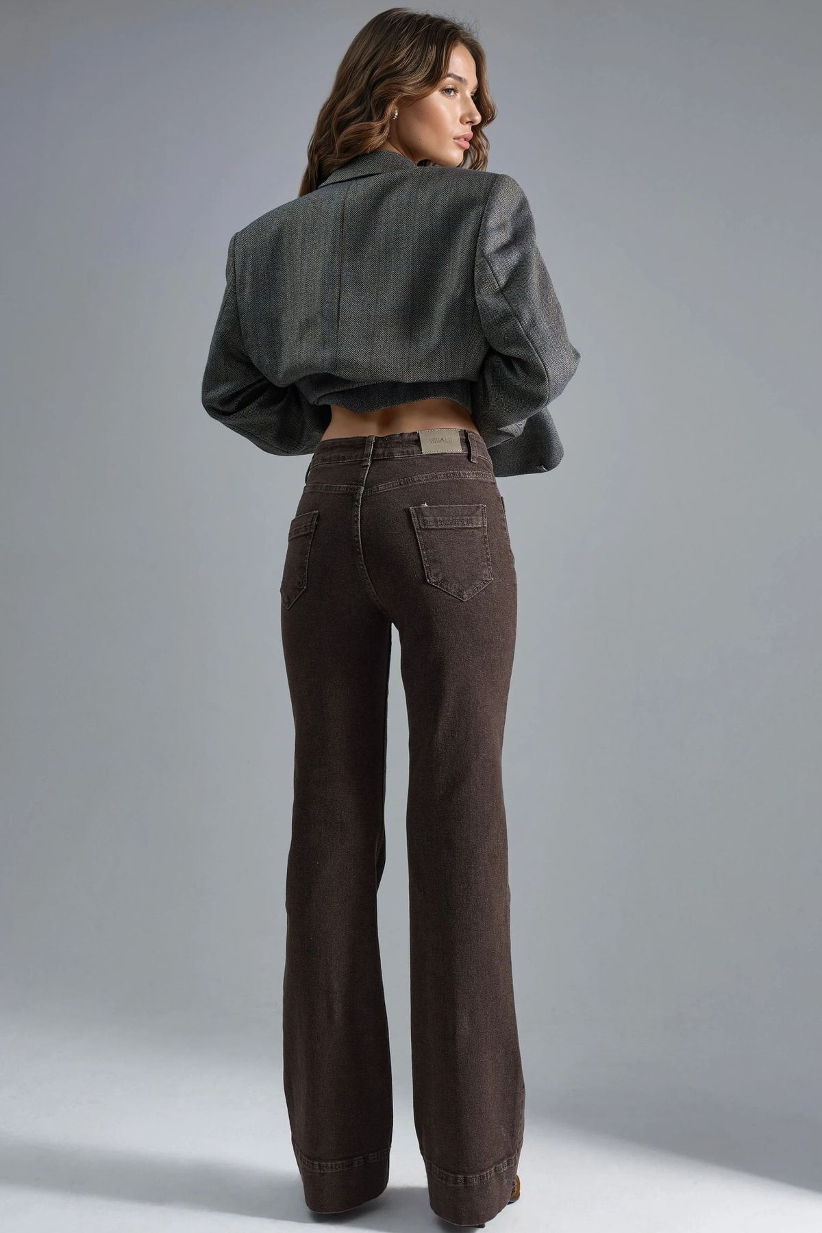 Hiccup  Yüksek Bel Paça Genişleyen Kot Pantolon - Görsel 3