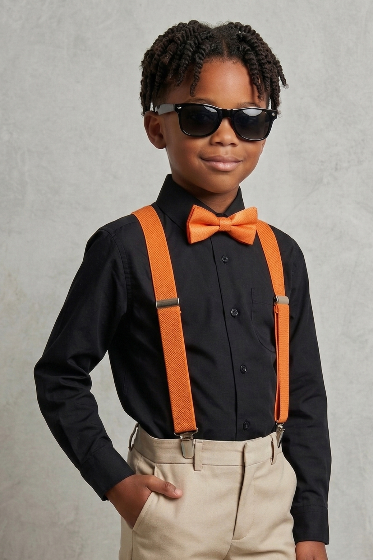 BOY'S SUSPENDERS and BOW TIE 1-12 YEARS OLD COMPATIBLE