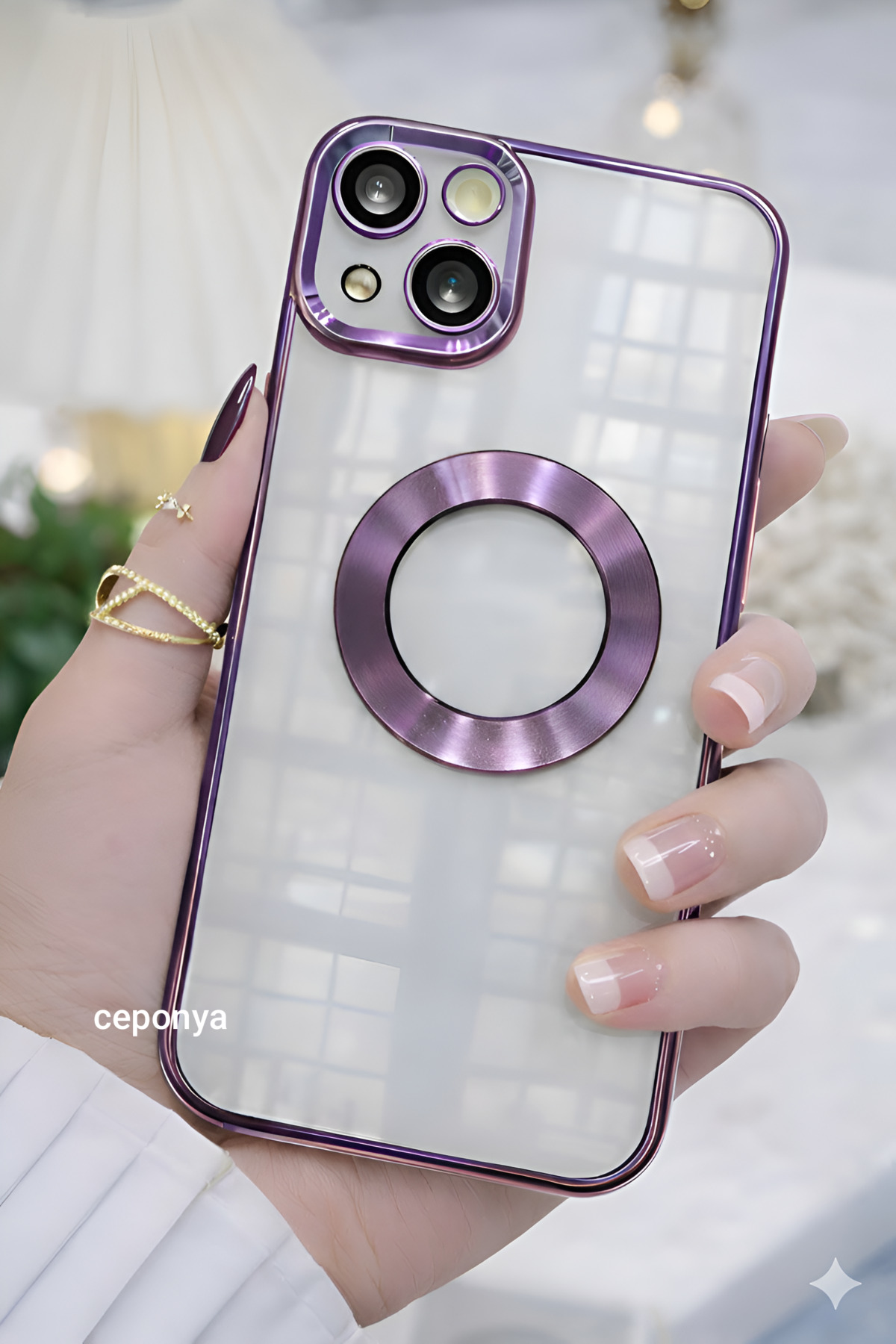 Iphone 14 Case Compatible Corners Colorful Transparent Camera Protected Silicone Luxury Cover