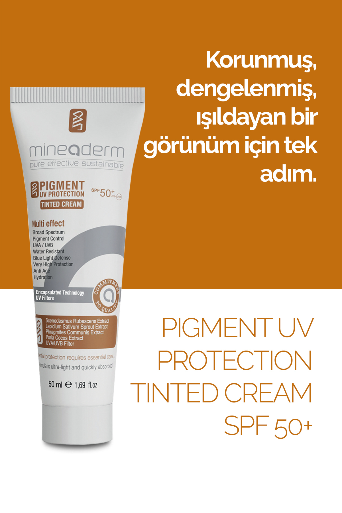 Leke Karşıtı Renkli Güneş Kremi Spf 50+/pigment Uv Protection Tinted Cream Spf 50+ — 8680525350860 — تصویر 4 از 7