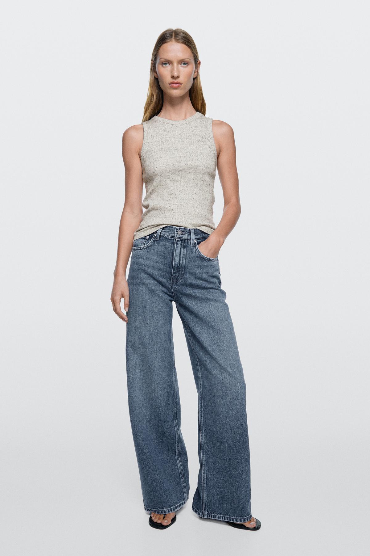 Massimo Dutti  Geniş paça jean