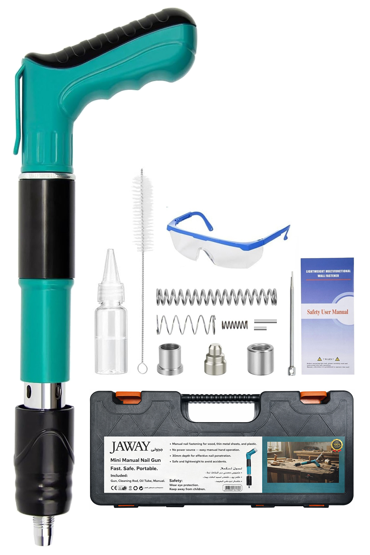 High Pressure Air Pneumatic Nail Gun, Solid For Steel Piercing & Riveting, Manual Steel Nail Gun, SP_Store_Nail_Gun,