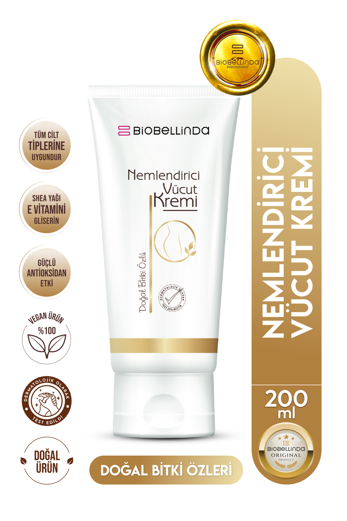 BioBellinda Doğal Besleyici Nemlendirici Vücut Kremi 200 ml — BIONEMKRM