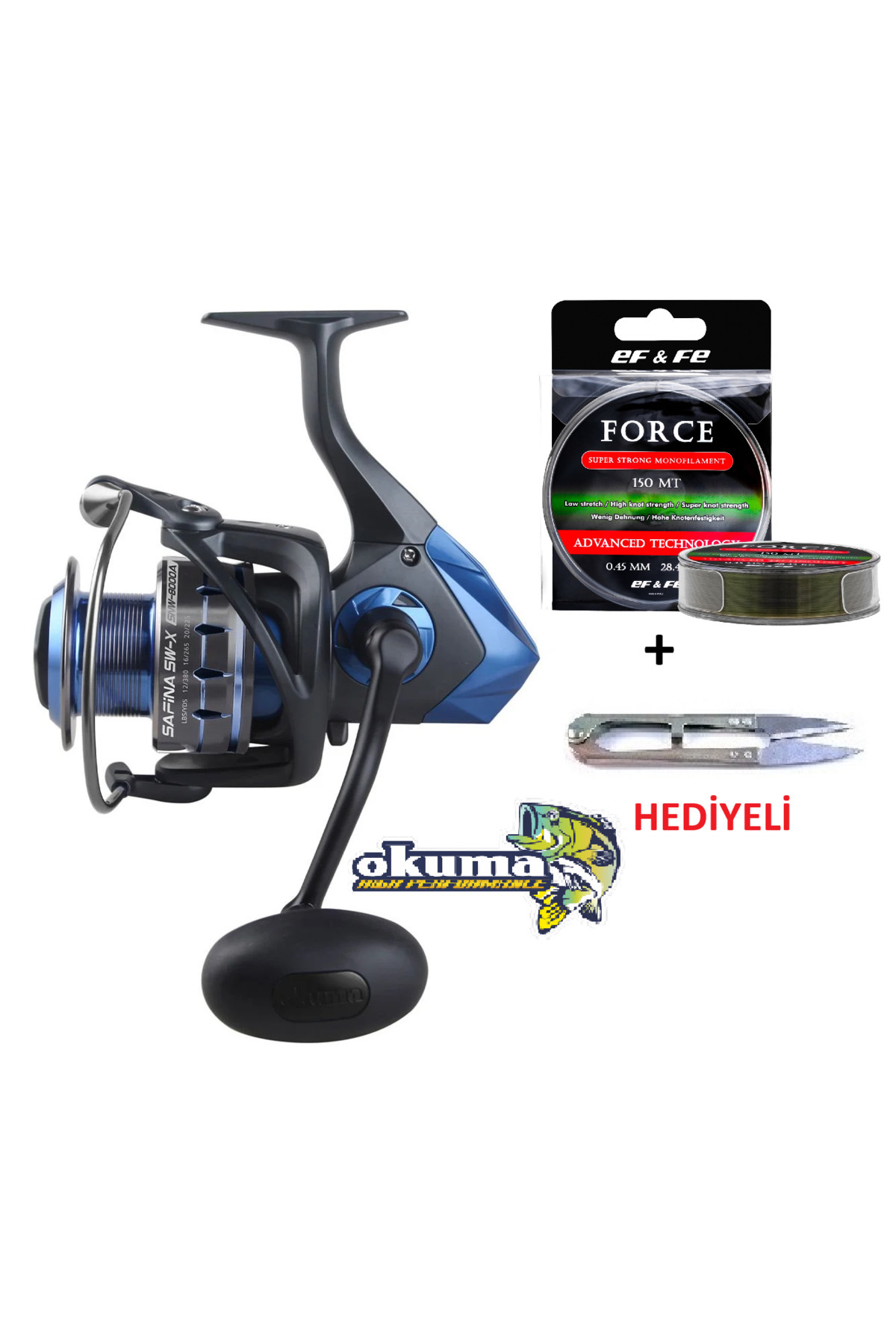 Oslo Okuma Safina SW-X SNW-6000A 4+1BB Misina Sarılı Olta Makinesi