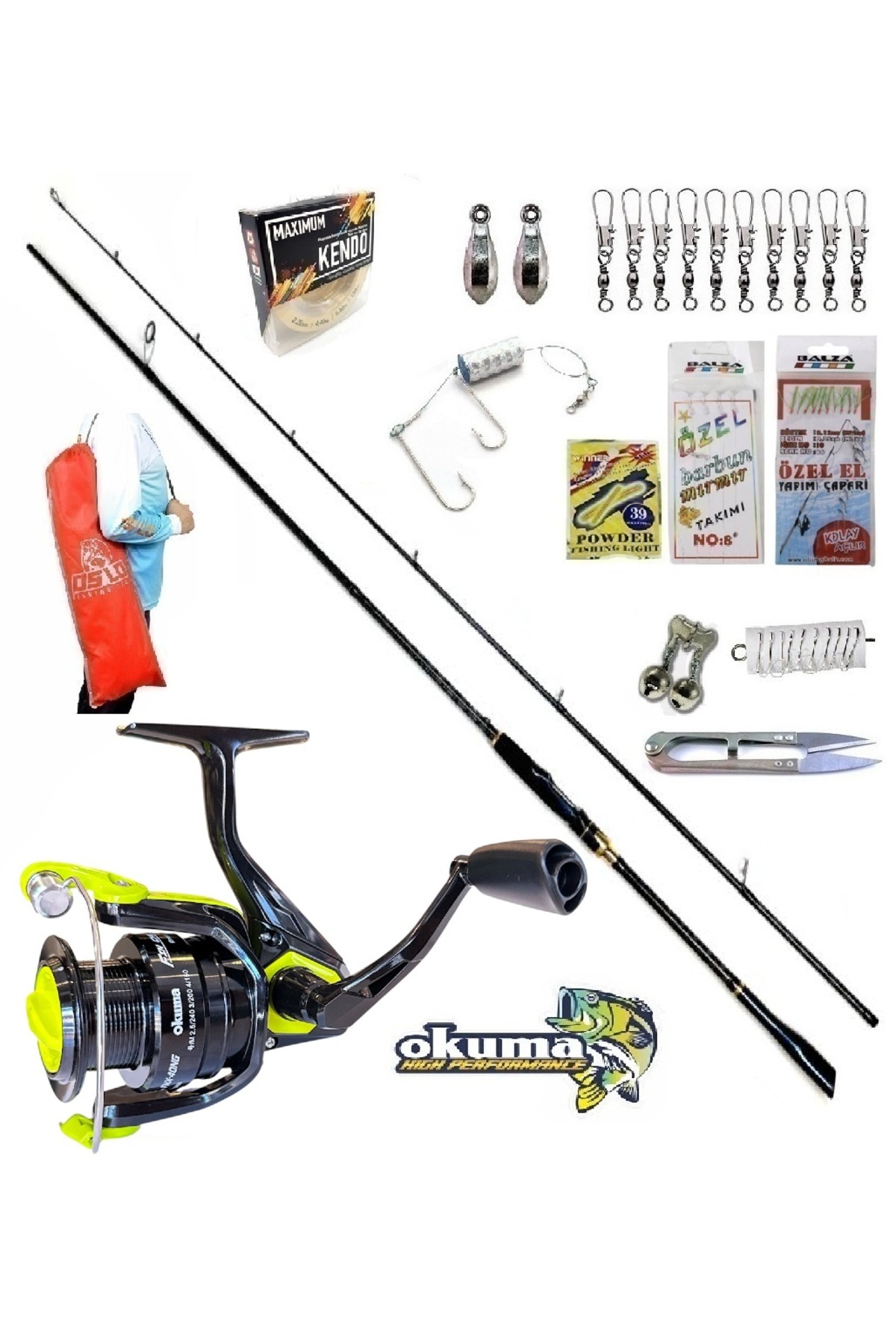 ゼオスキン　４点セット Okuma Fın Chaser 4000 274cm 8-42gr Oslo Zen Pro Kıyı Karbon Spin