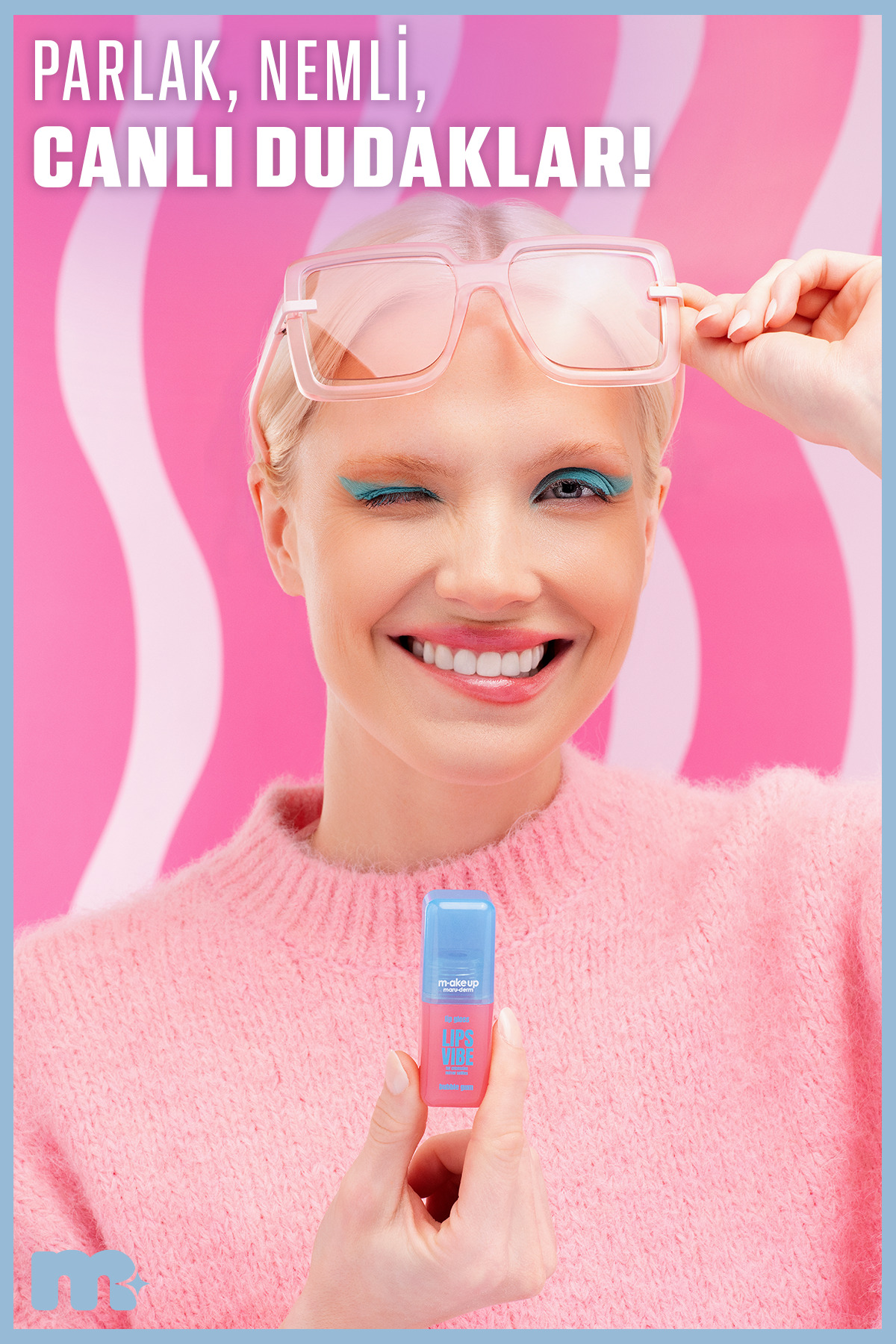 make up maruderm Besleyici ve Nemlendirici Dudak Parlatıcısı – Lip Gloss Bubble Gum — صورتی LipGloss — تصویر 5 از 7