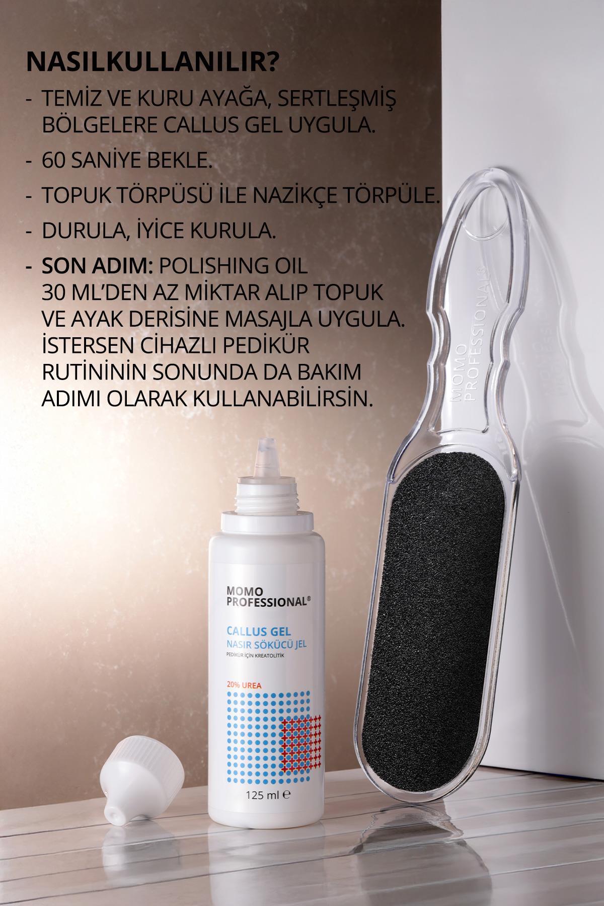 Pedikür İçin 2'li Avantajlı Set, Nasır Sökücü Jel 125 ml ve Ayak Topuk Törpüsü 100/180 Grit — Bundle7 — تصویر 4 از 4