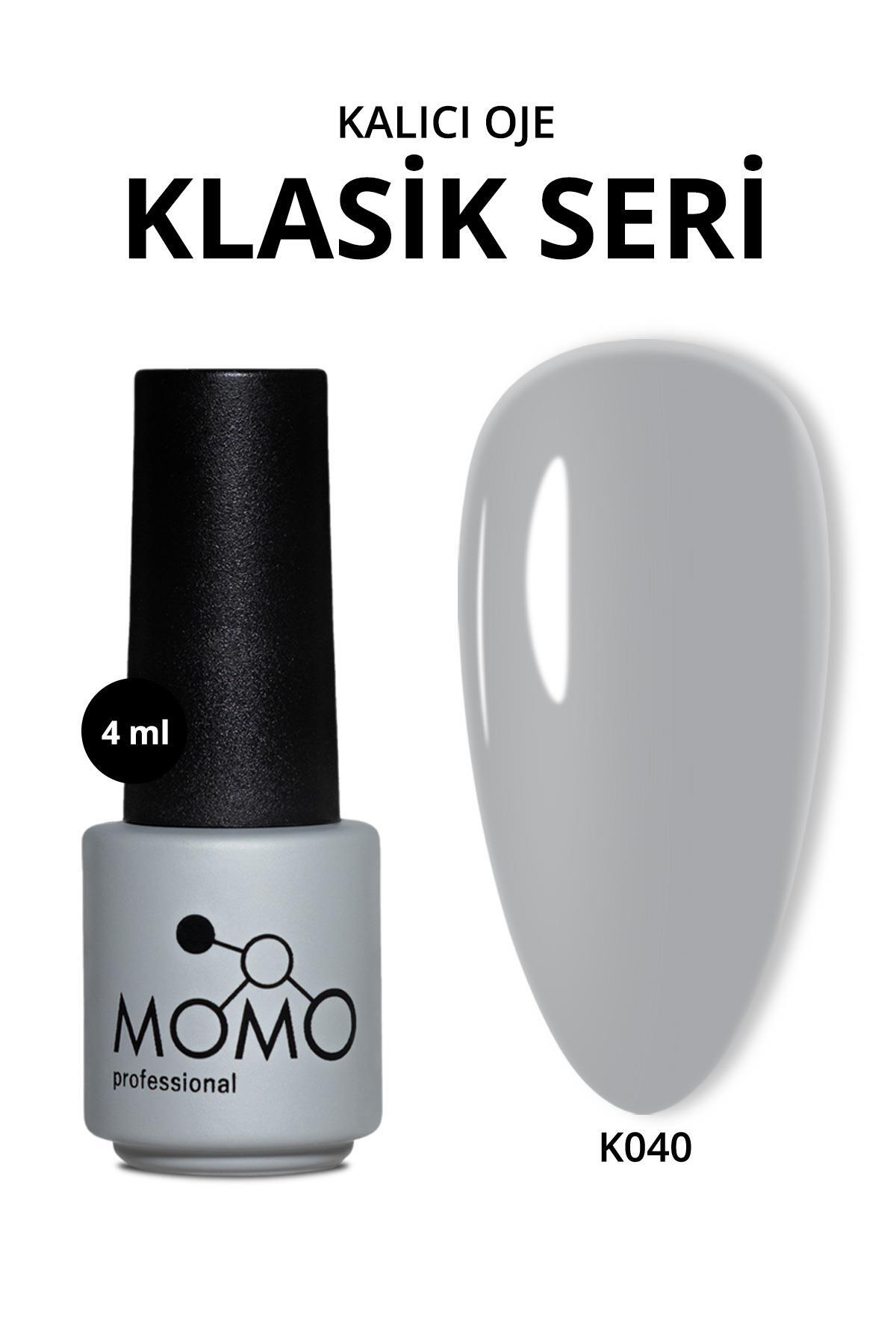 MOMO professional Kalıcı Oje K040, Açık Gri, 4 ml — سرمه‌ای 8860101A01S01K040
