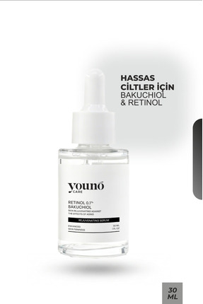 YOUNO CARE Bakuchiol Retinol Serum Yaşlanma Karşıtı 30 ml | Bakuchiol & Retin...