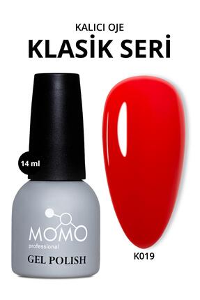 MOMO professional Kalıcı Oje K019, Koyu Kırmızı, 14 ml