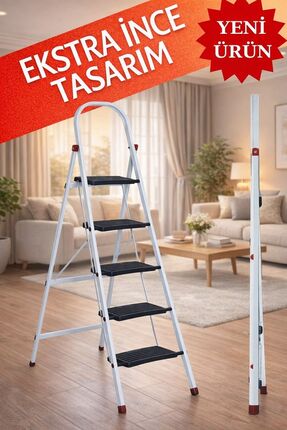 ZE Zigana Ev Gereçleri PREMİUM 5 BASAMAKLI ÖZEL TASARIM İNCE MERDİVEN