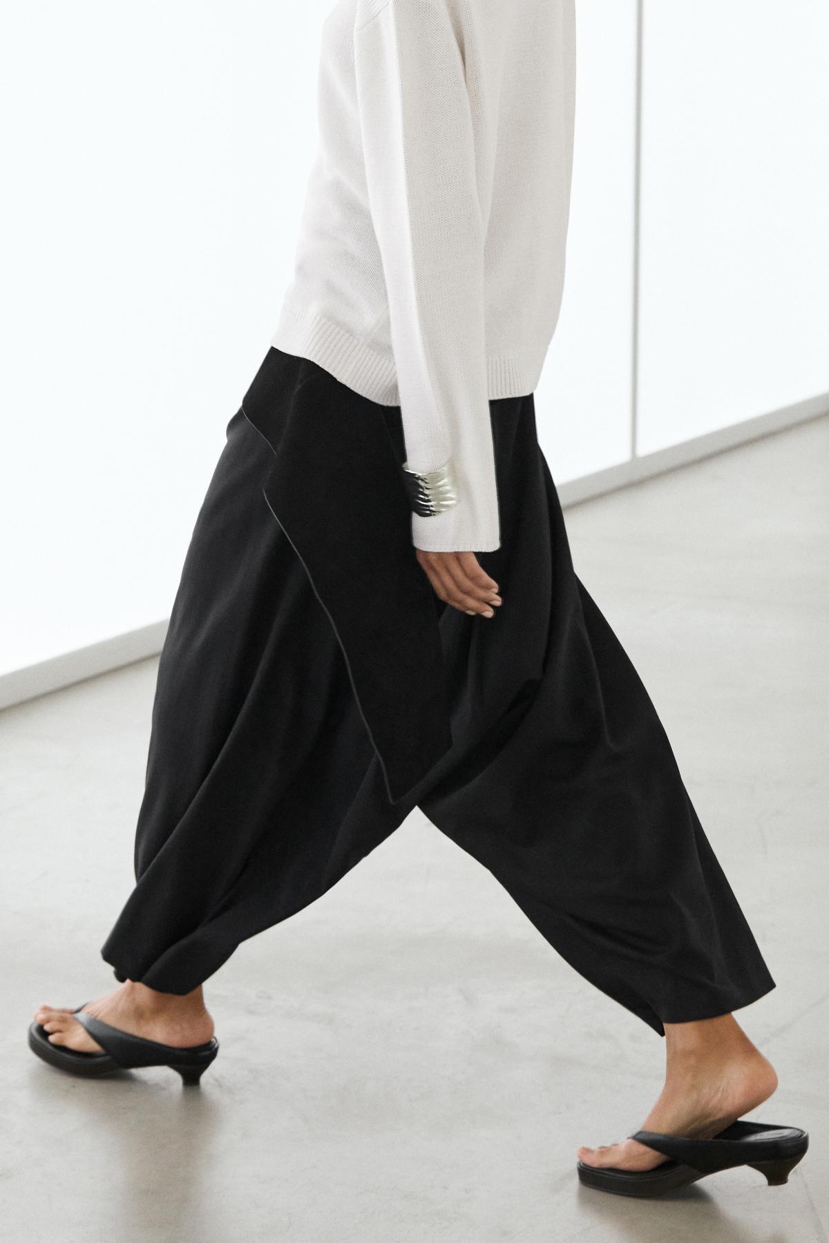 Massimo Dutti  Merserize pamuk triko kazak - Görsel 3