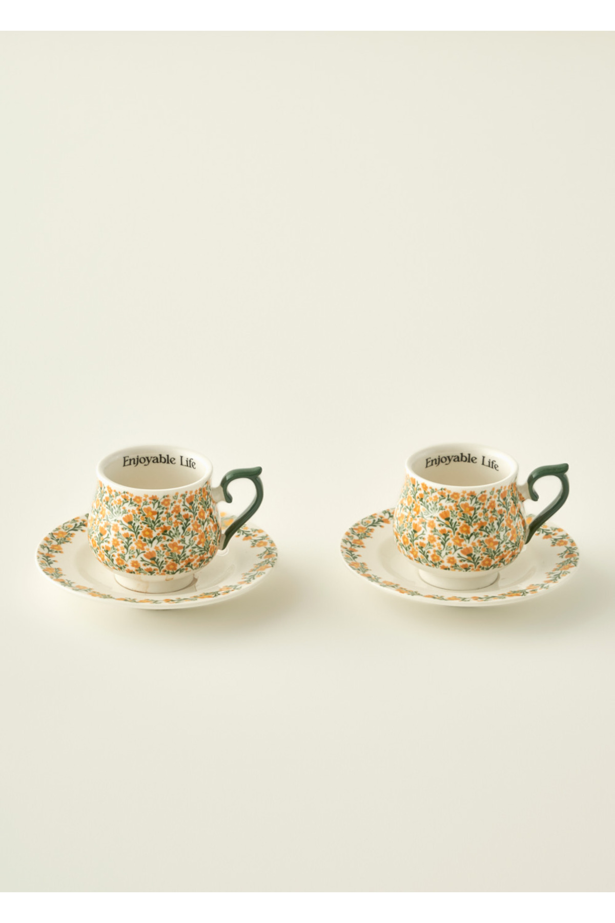 Bella Maison Life Porcelain 2-Piece Coffee Cup Set (120 Cc)