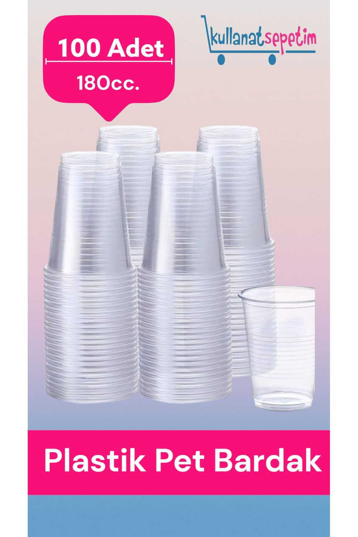 Plastik Pet Bardak Otomat Bardağı 180 cc 100 Adet — Koksal Pack — Plastik Bardak