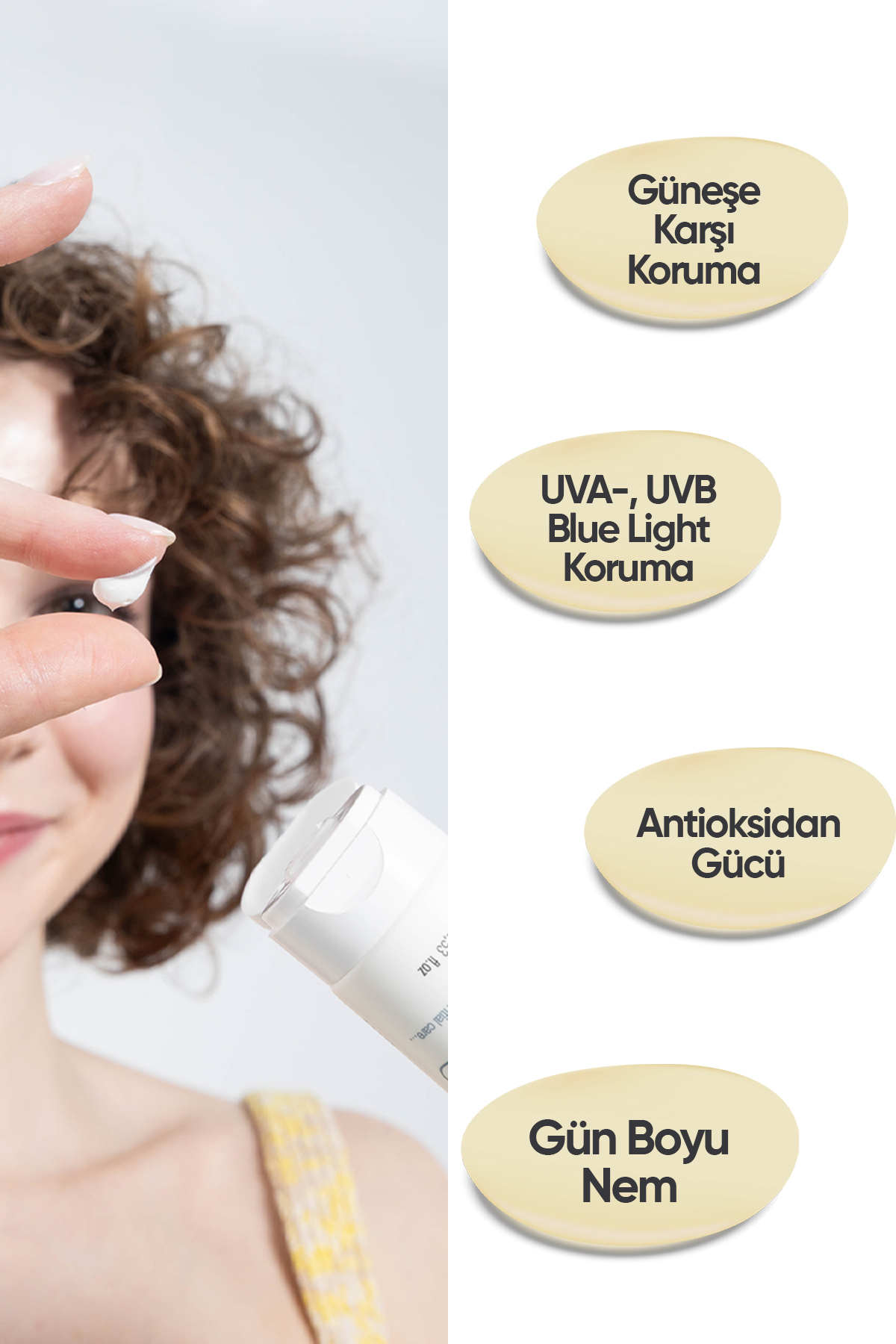 Kuru Ciltler İçin Nemlendirici Güneş Bakım Kremi/uv Care&moisturizing Cream Spf50+ — 8680525350136 — تصویر 6 از 7