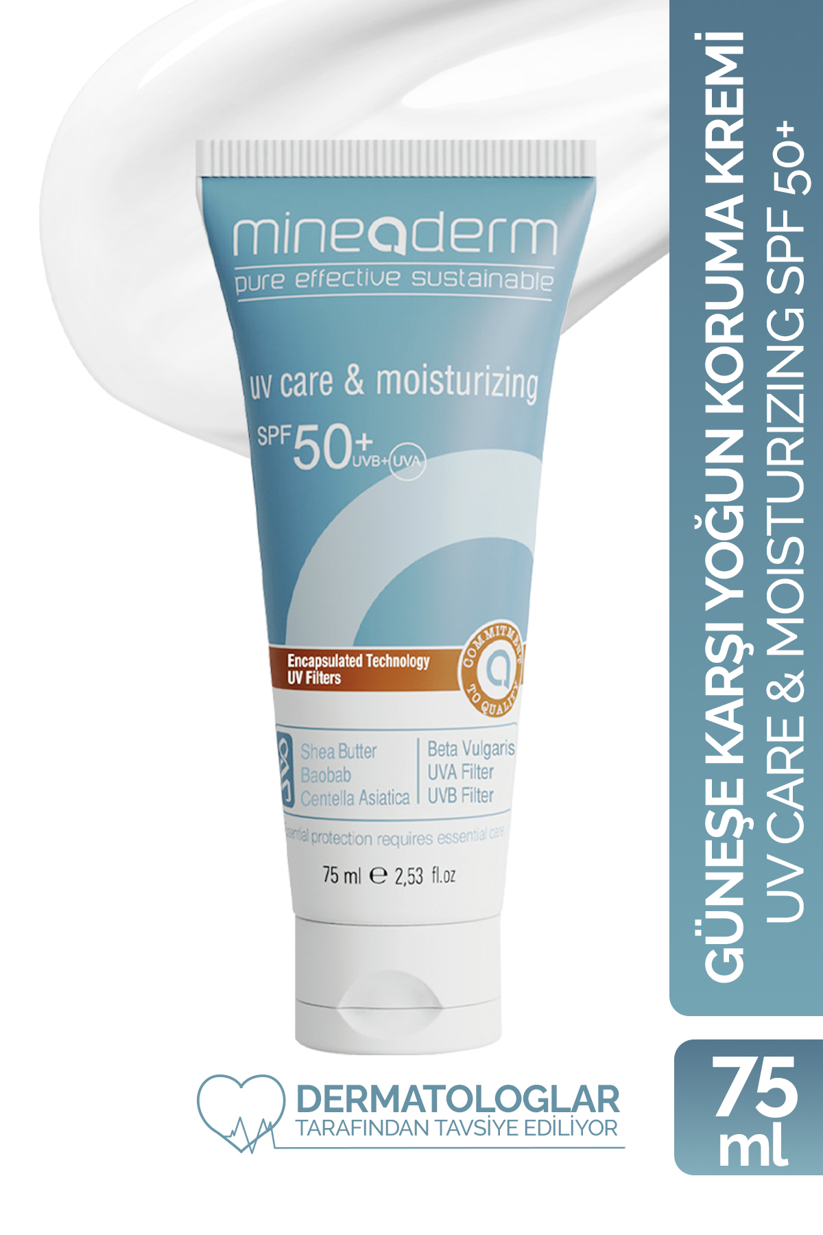 mineaderm Kuru Ciltler İçin Nemlendirici Güneş Bakım Kremi/uv Care&moisturizing Cream Spf50+ — 8680525350136