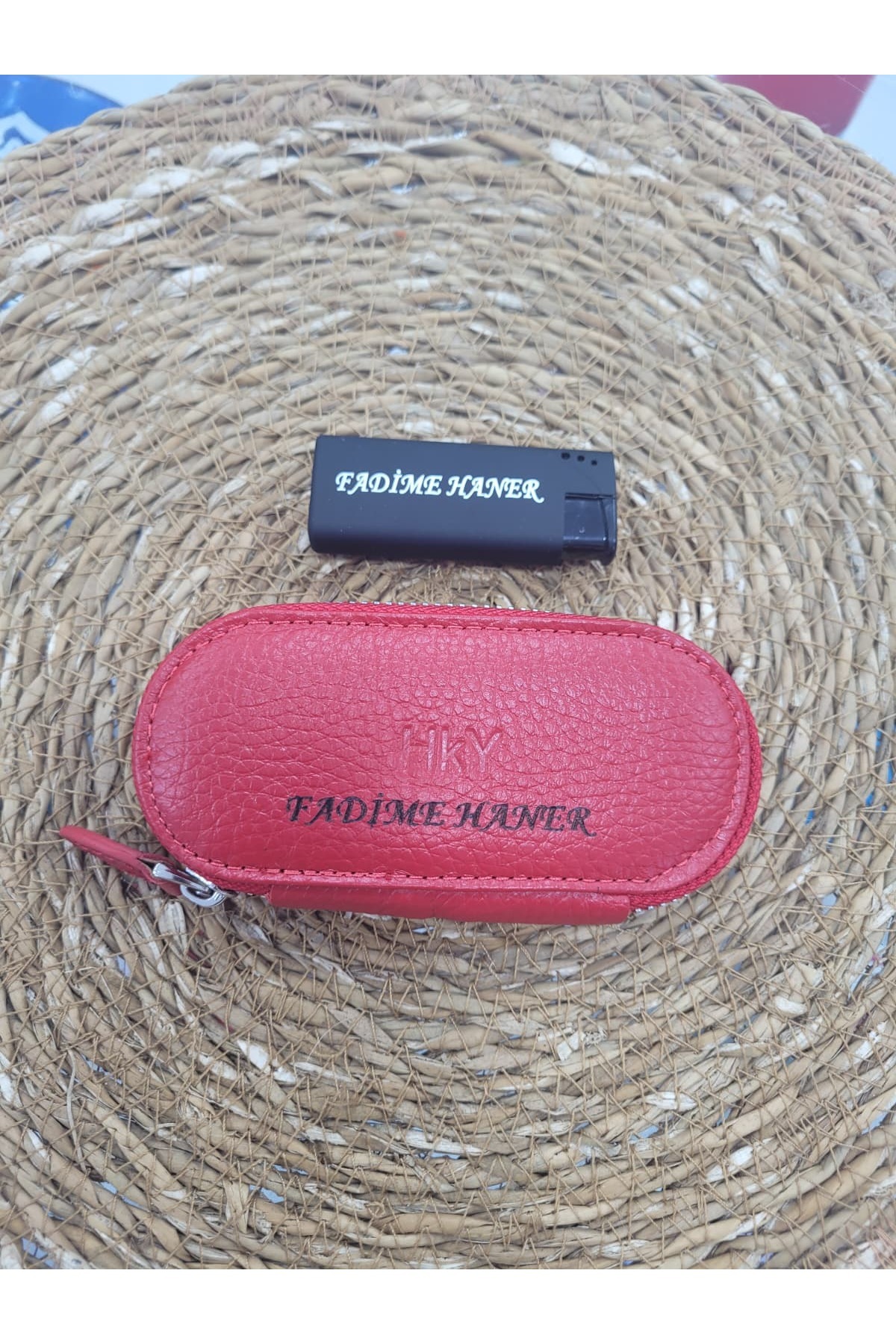 Keychain Named Genuine Leather Mini Size