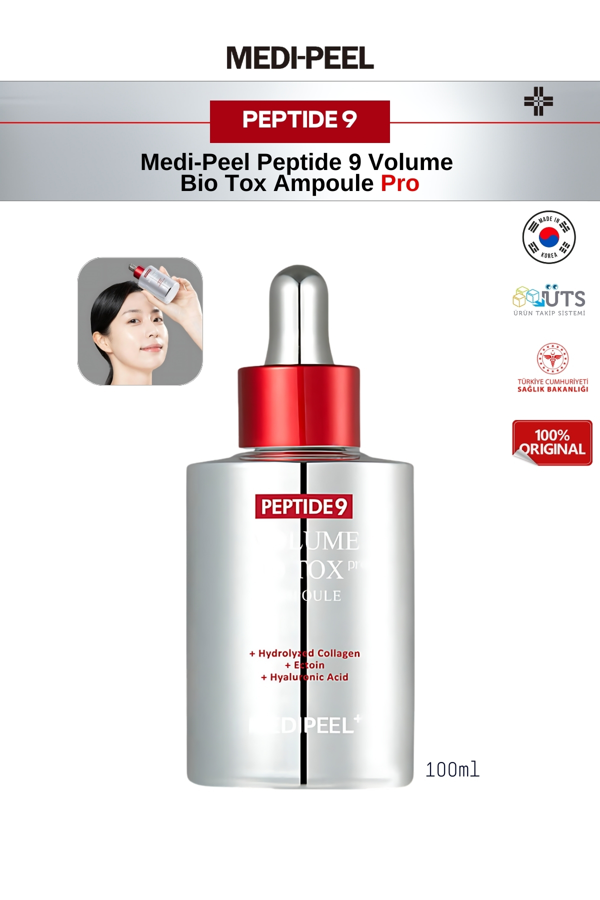 Medipeel Peptide 9 Volume Bio Tox Pro Yaşlanma Karşıtı, Kırışık Ve Sıkılaştırıcı Etkili Ampul 100ml M0067 — LKBMP0092