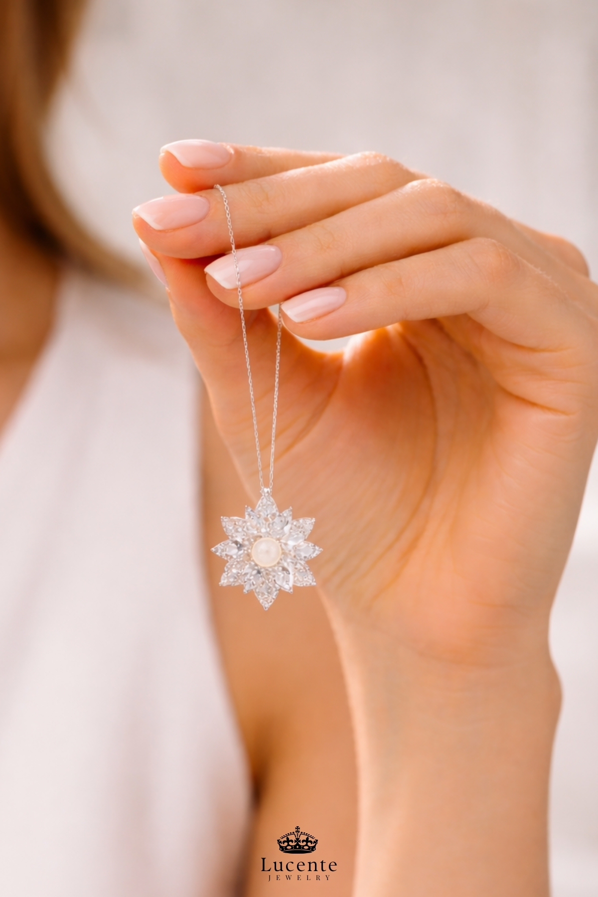 Lucente Jewellery 925 Ayar 100 Dilde Seni Seviyorum Yazan Kararma Karşıtı Rodyum Güçlendirmeli Gümüş Özel Gün Hediyesi Projeksiyon 45 Cm Zincirli Sonsuz Aşk Simgesi Küpe Hediyeli Beyaz Taşlı Lotus Çiçeği Kadın Kolye görsel 7