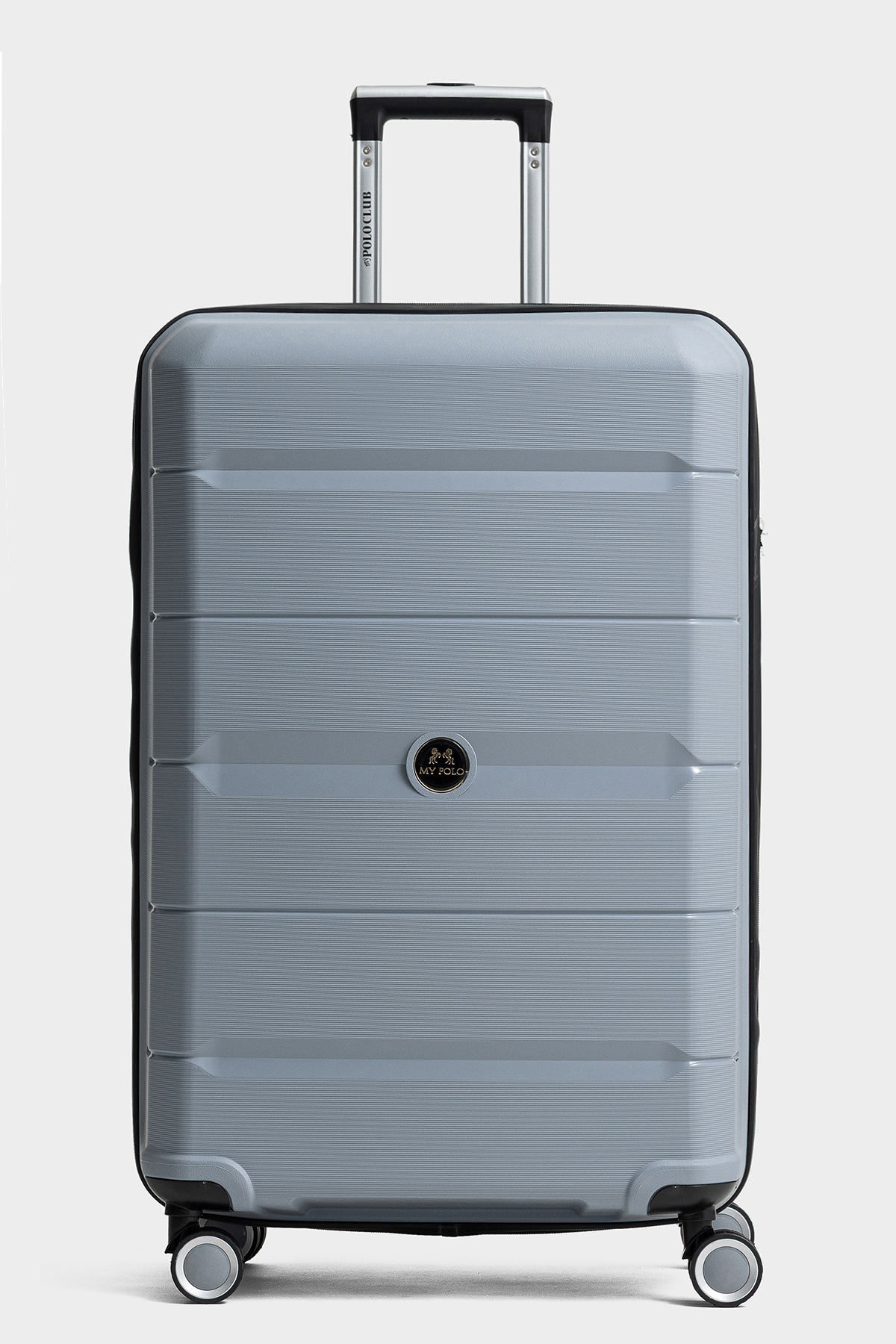 Monaco Medium Polypropylene Super Flexible Unbreakable Wheeled Suitcase Travel GREY