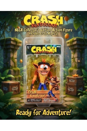 Natavanbutık 🌀🔥 ÇILGIN CRASH BANDICOOT AKSİYON FİGÜRÜ 🔥🌀