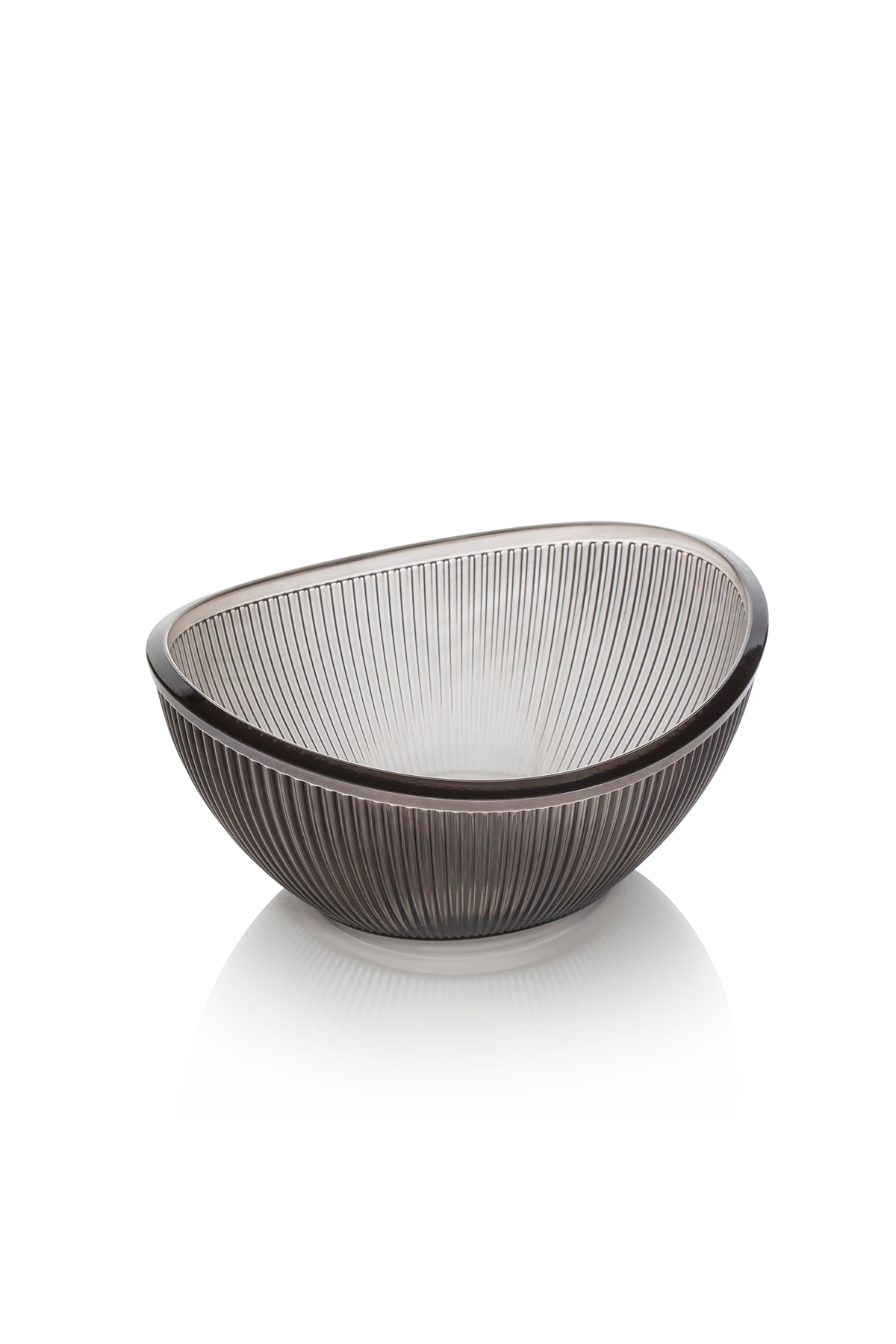 Baroque Salad Bowl Small Smoked