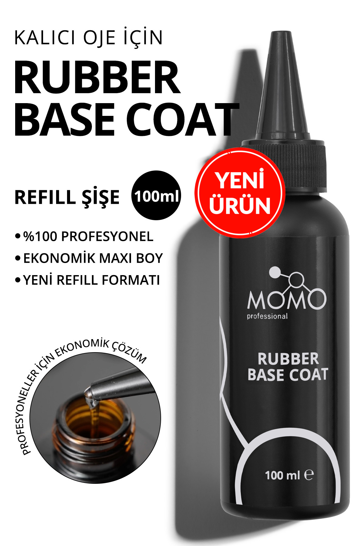 MOMO professional 0 لاک پایه لاستیکی برای لاک ناخن دائمی ۱۰۰ میلیلیتر — رنگارنگ ۸۸۶۰۱۰۱A۰۵S۰۶BC۰۲