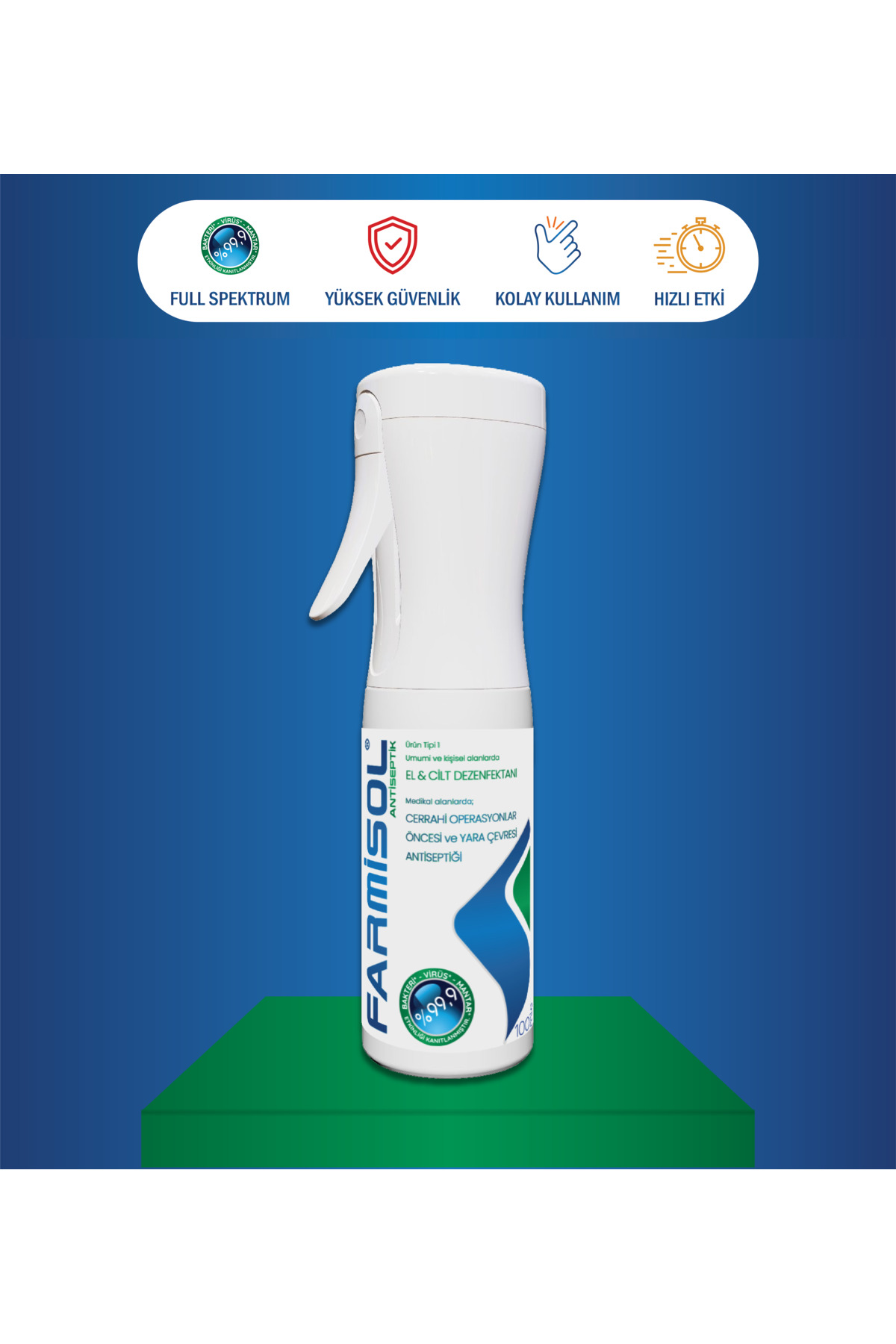 Farmisol Hipokloröz Antiviral El, Yüz, Cilt Dezenfektanı 100 Ml - Fiyatı, Yorumları