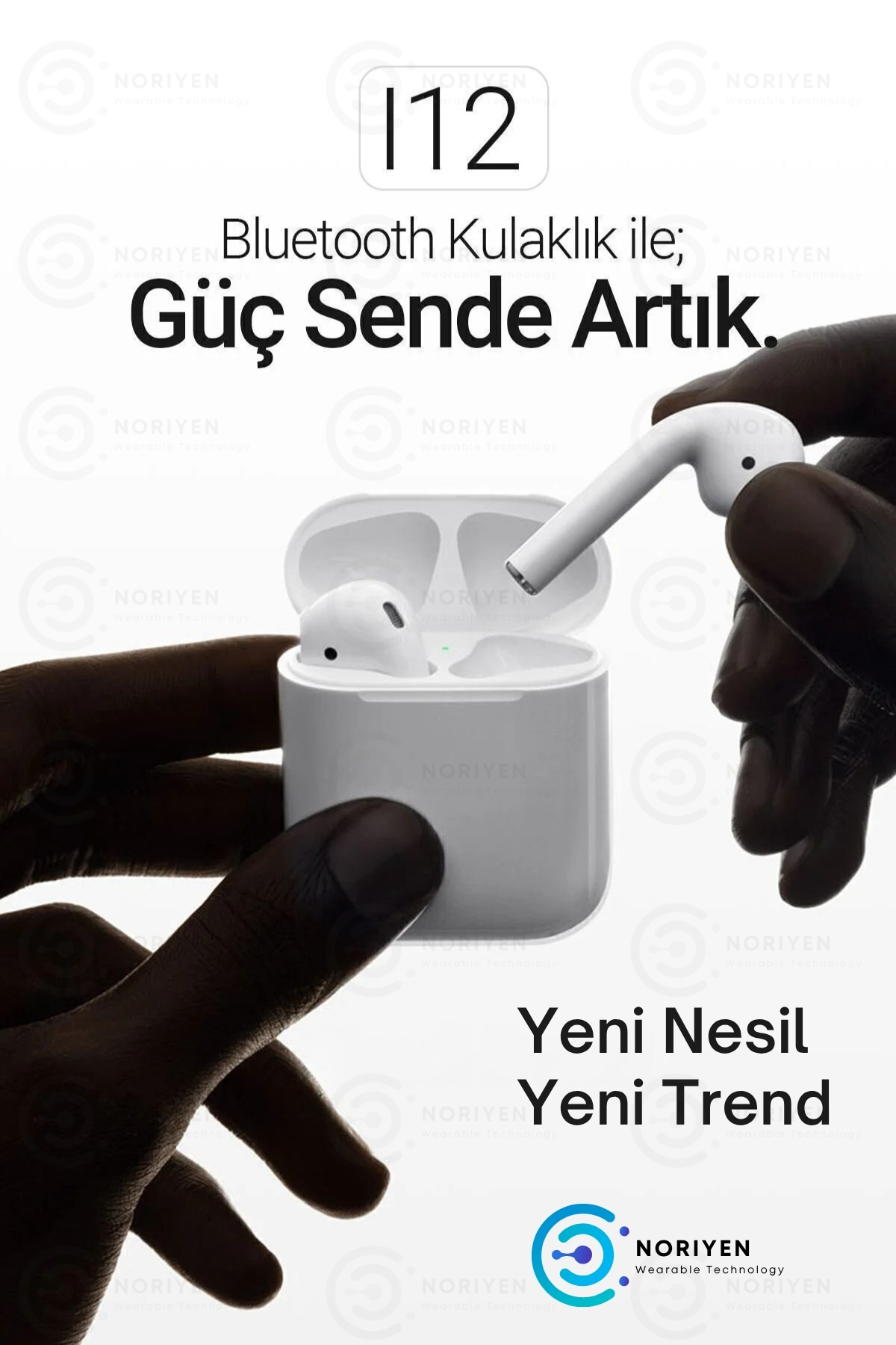 Premium Serisi White 2 Model IOS Android Uyumlu Aktif Gürültü Engelleme Kablosuz Bluetooth Kulaklık