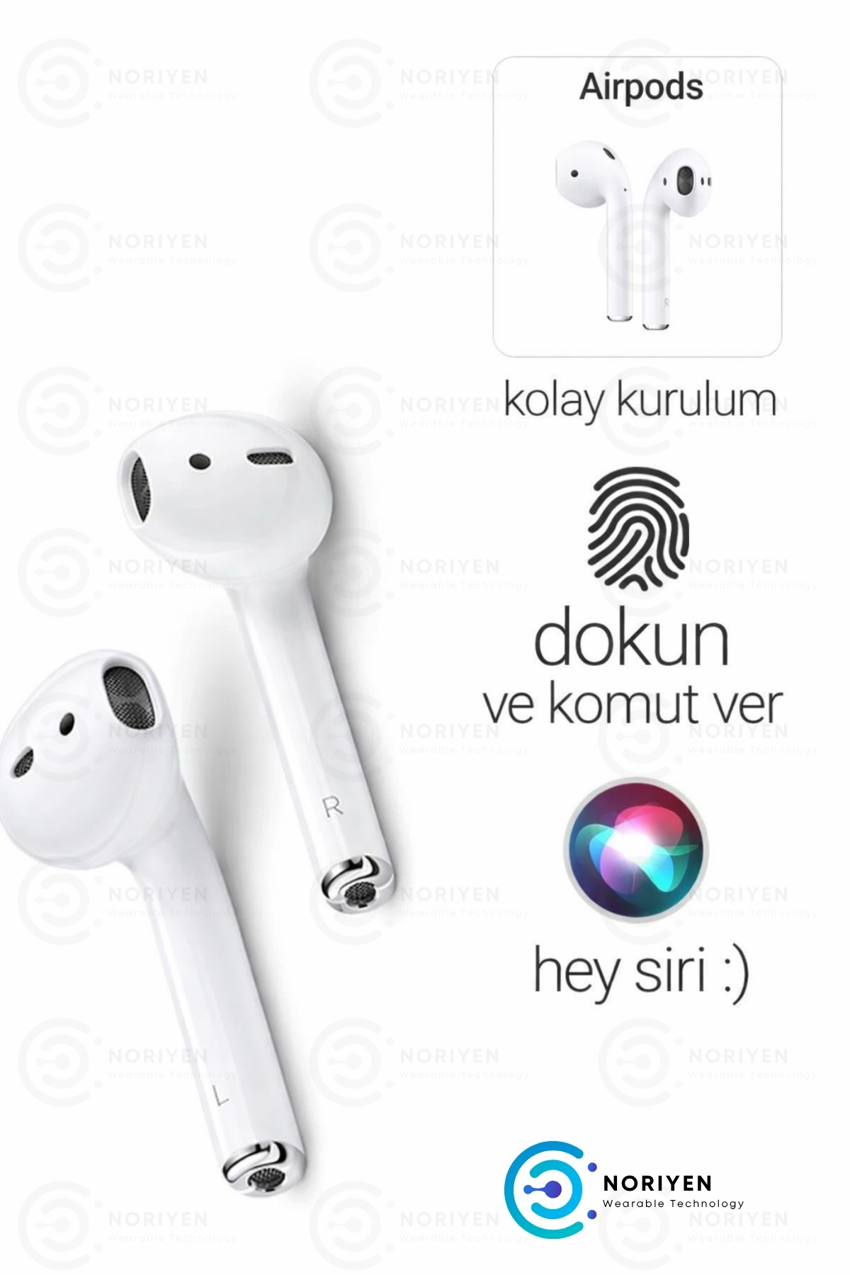 Premium Serisi White 2 Model IOS Android Uyumlu Aktif Gürültü Engelleme Kablosuz Bluetooth Kulaklık