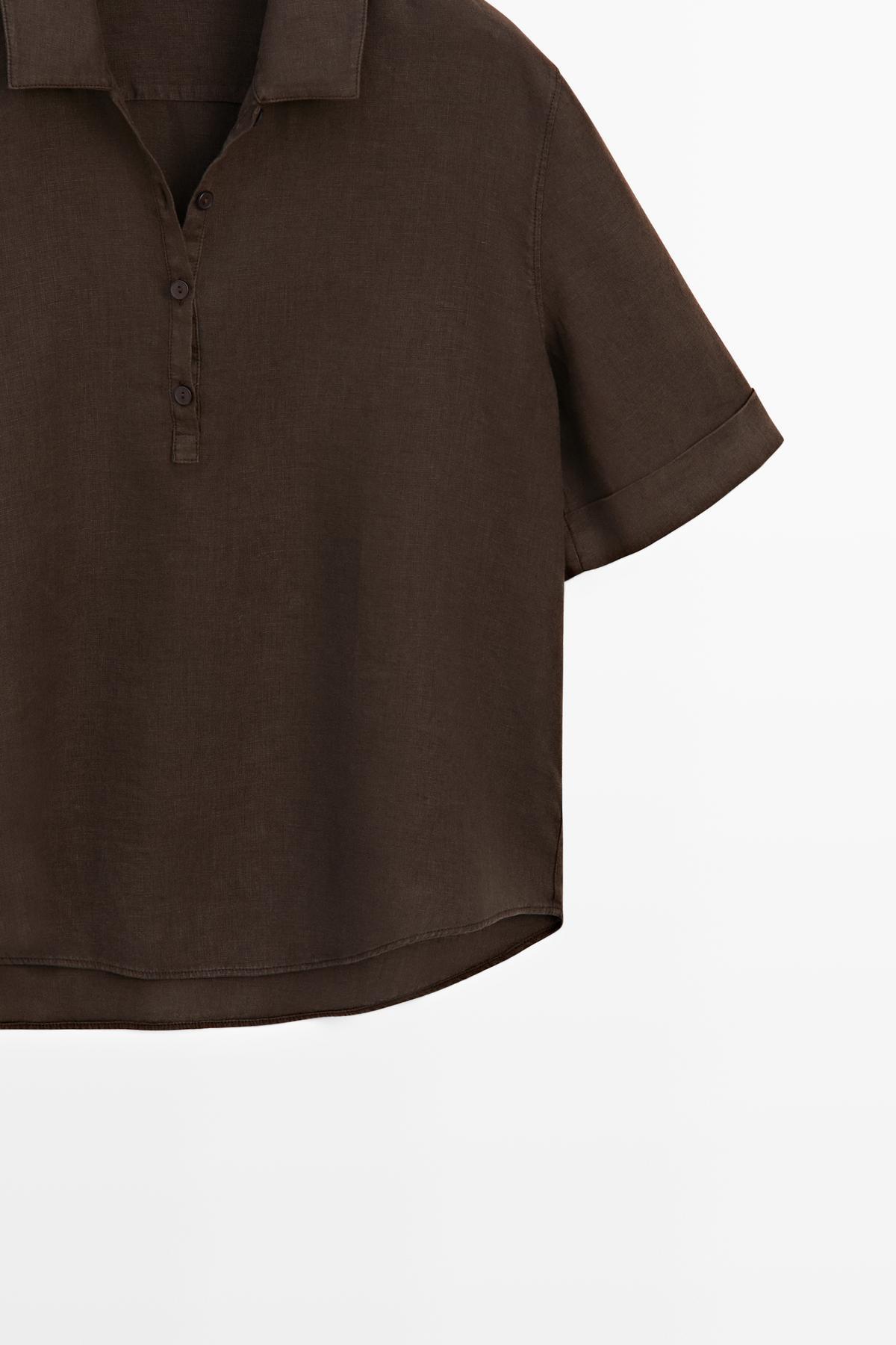 Massimo Dutti  Polo keten bluz - Görsel 6