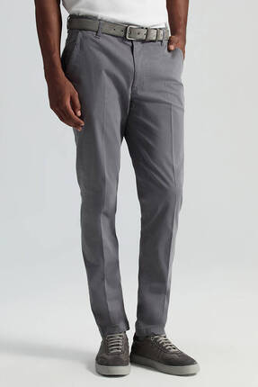 Hemington Pamuklu Orta Gri Regular Fit Chino Pantolon