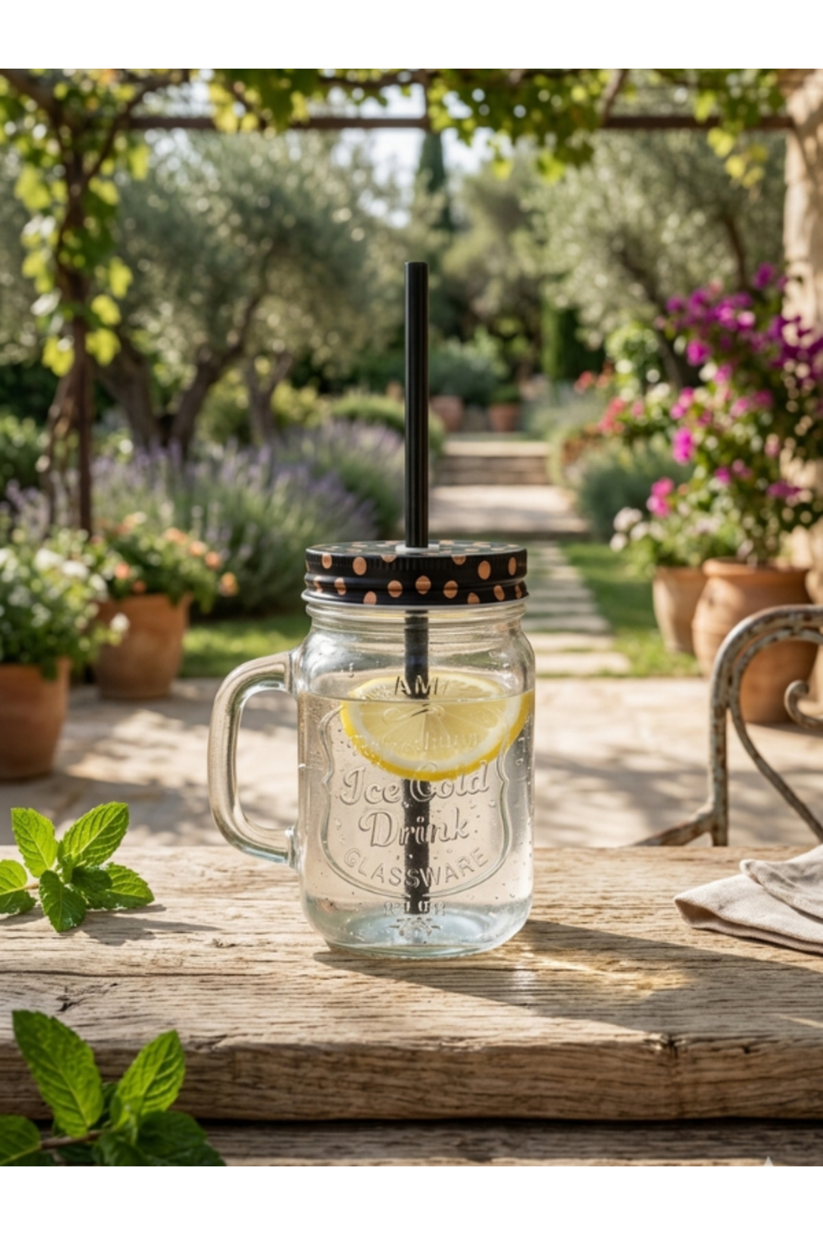 Jar Cups with Straws