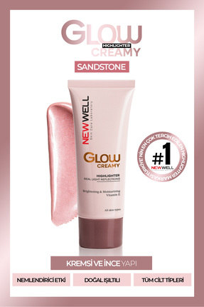 New Well Glow Creamy Highlighter Doğal Işıltılı Krem Aydınlatıcı 30 ML Sandst...
