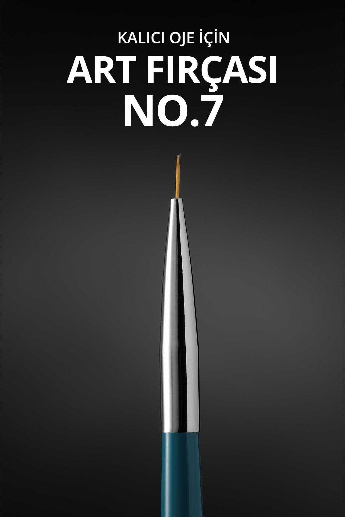 Kalıcı Oje Fırçası Kıl Ucu, 7 mm — سبز 8860103C01U08RK02 — تصویر 5 از 7