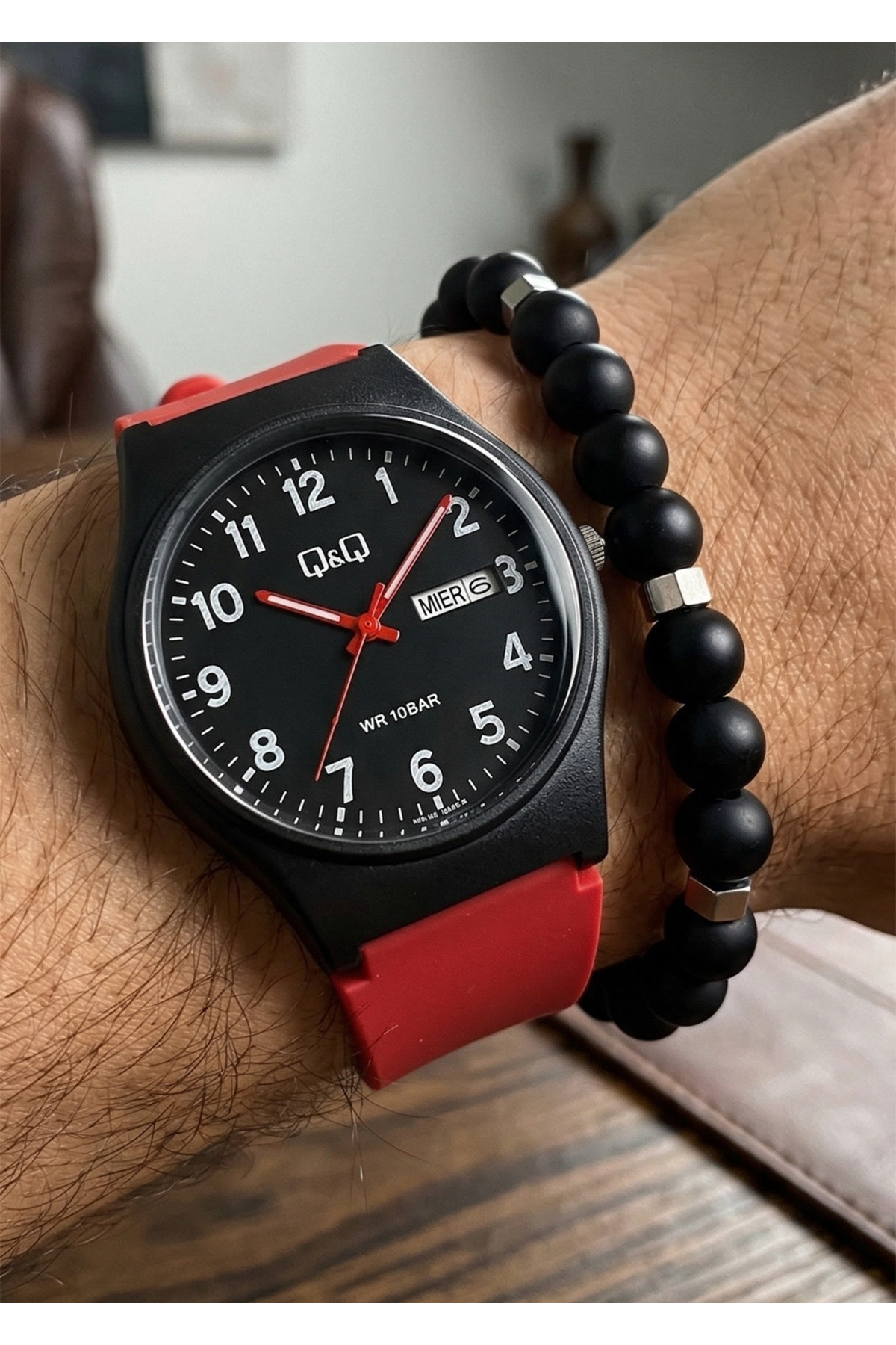 Q&Q Unisex Takvimli Kol Saati 100 Metre Su Geçirmez A212