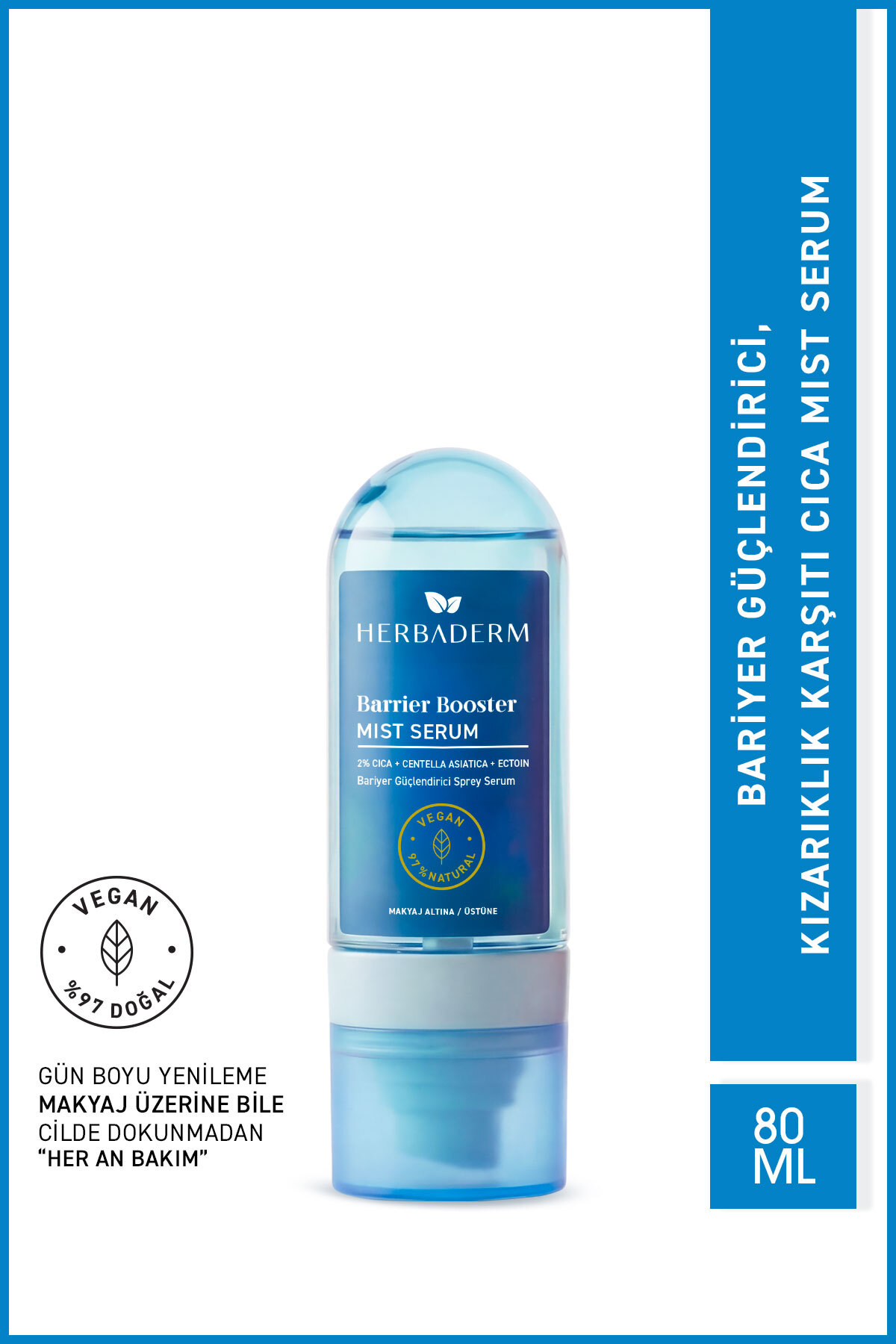 Herbaderm Bariyer Güçlendirici, Kızarıklık Karşıtı Mist Sprey Serum 80 ml — 9.363.795