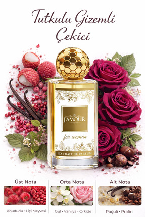 J'AMOUR EAU DE PARFUME W304 LaNuit Tres. Kadın Parfümü 50 ml