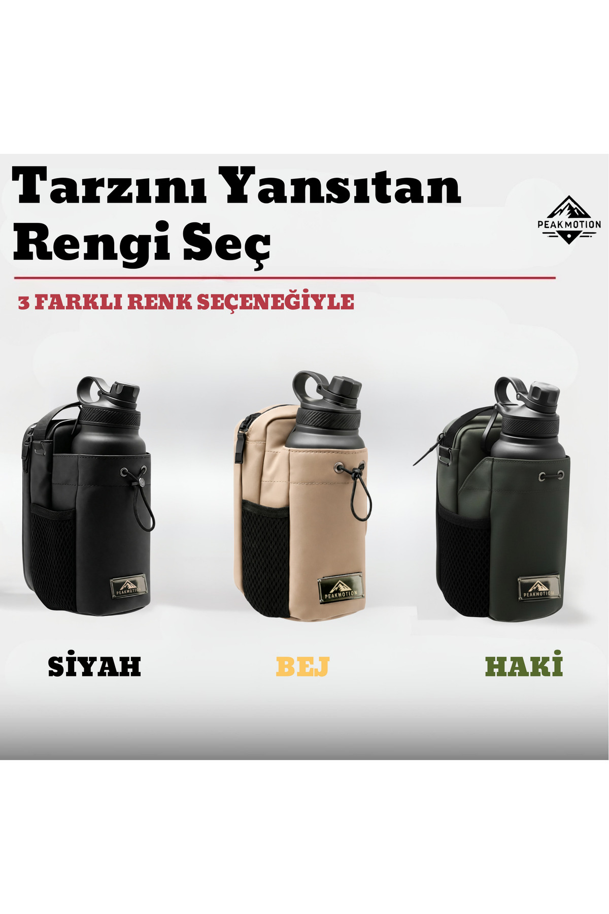 PeakMotion Manyetik Haki Spor Çantası |Suya Dayanıklı Tasarım, Çok Bölmeli Spor & Seyahat Çantası görsel 7