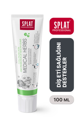 Splat Medical Herbs Bitkisel Jel Diş Macunu Florürlü Kalsiyumlu Mine Güçlendi...