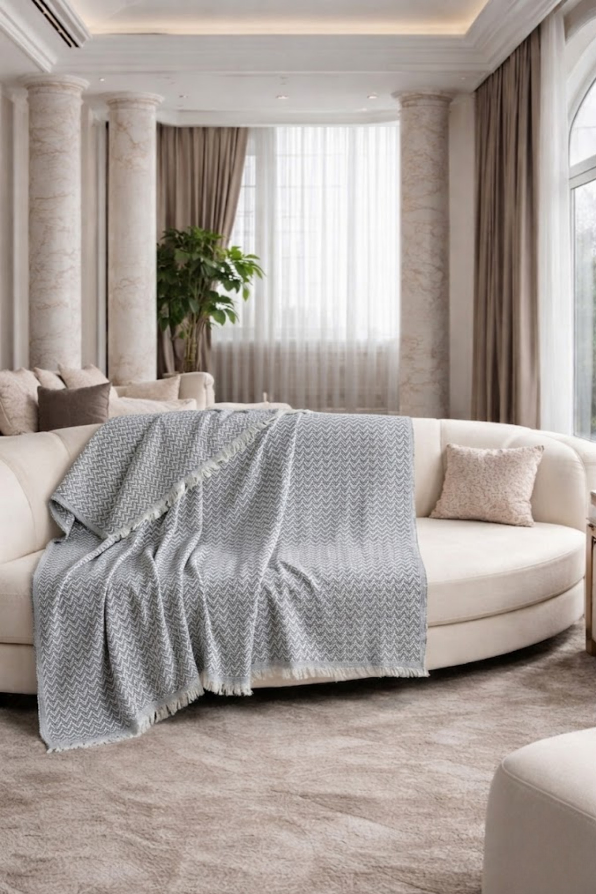 Viven Patterned Seat Cover-Shawl Decorative Seat Cover 170 x 210