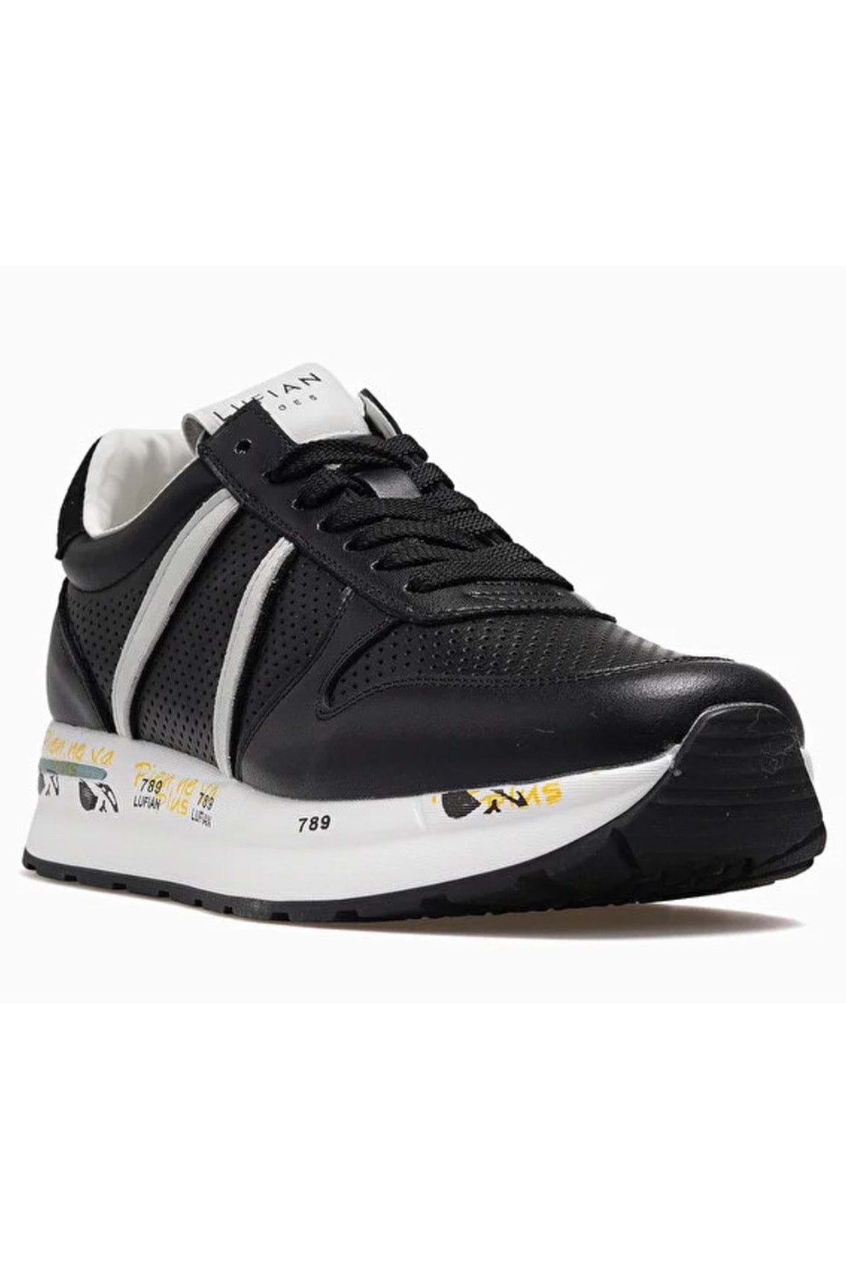 Lufian  111230305 Rex Sneaker Erkek Ayakkabı SİYAH - Görsel 5