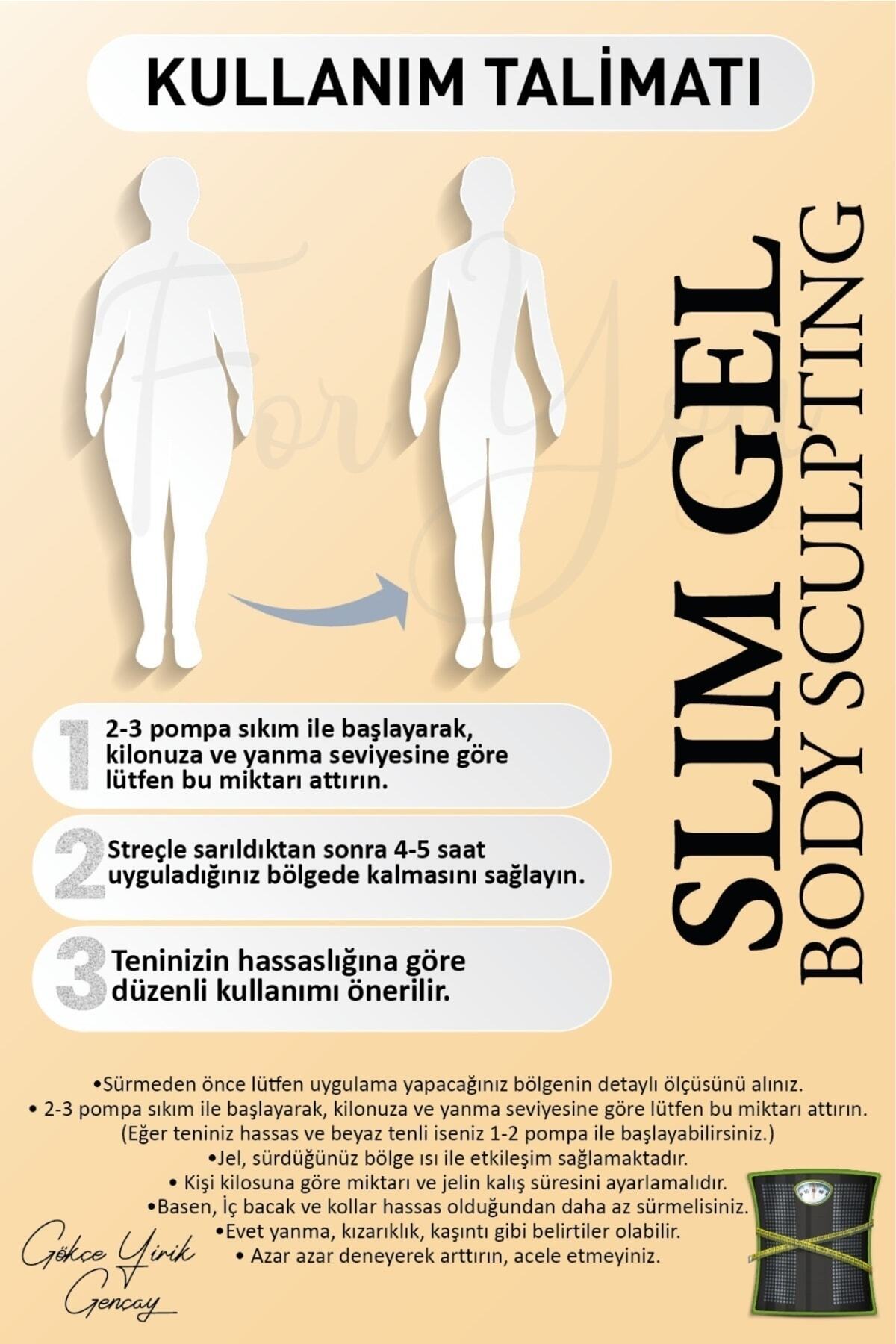 Slim Jel Profesyonel G5 Uyumlu - Inceltici - Sıkılaştırıcı - Toparlayıcı - Çatlak Ve Selülit Bakım 500 Ml - At Kılı Fırça ile Set — ASJ005 — تصویر 6 از 7