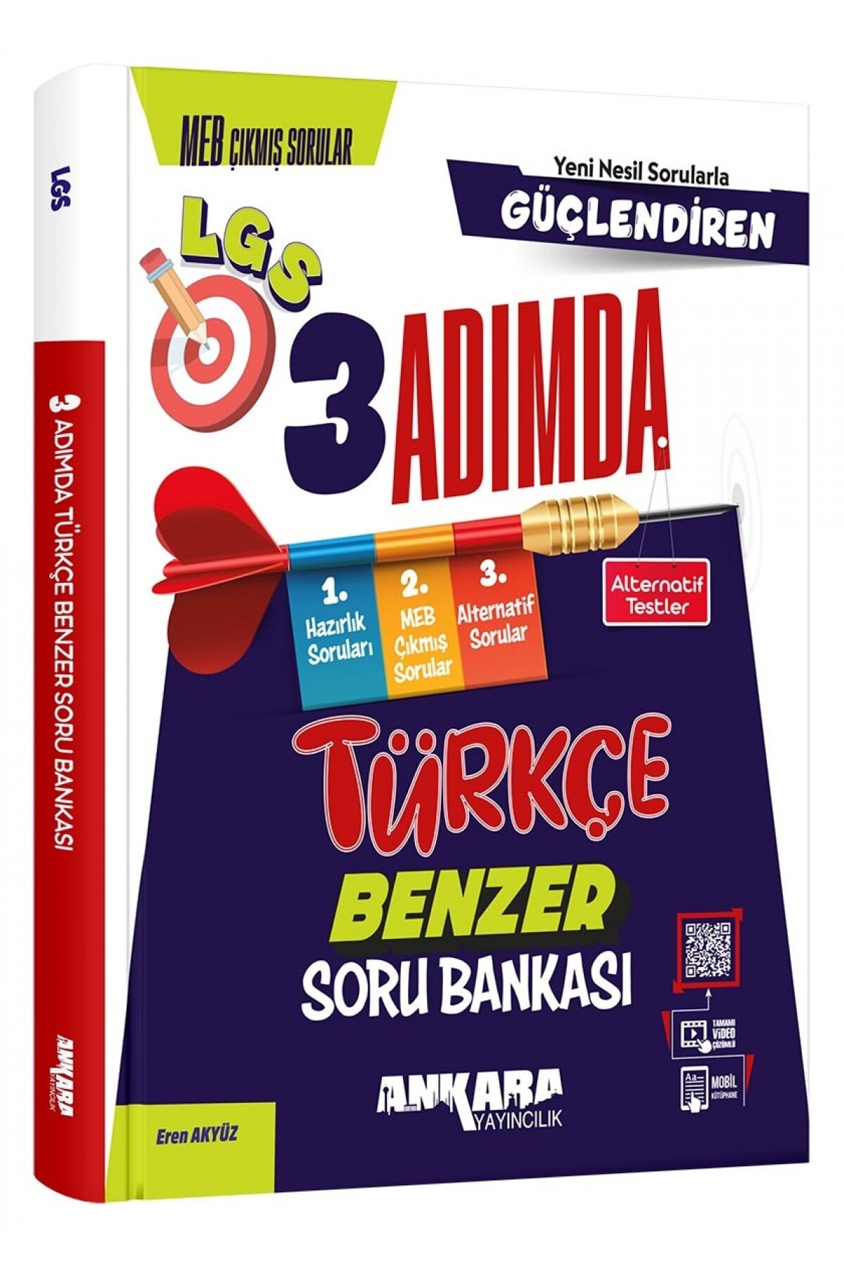 Ankara Yayıncılık 8.Sınıf Güçlendiren 3 Adımda Türkçe Soru Bankası