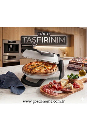 gözdehome Beyaz Parlak - Erato Taşfırınım Pizza Makinesi, Lahmacun Makinesi D...