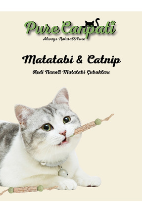 PureCanpati Catnipli Matatabi Stick – Kedi Diş Kaşıyıcı Oyuncak