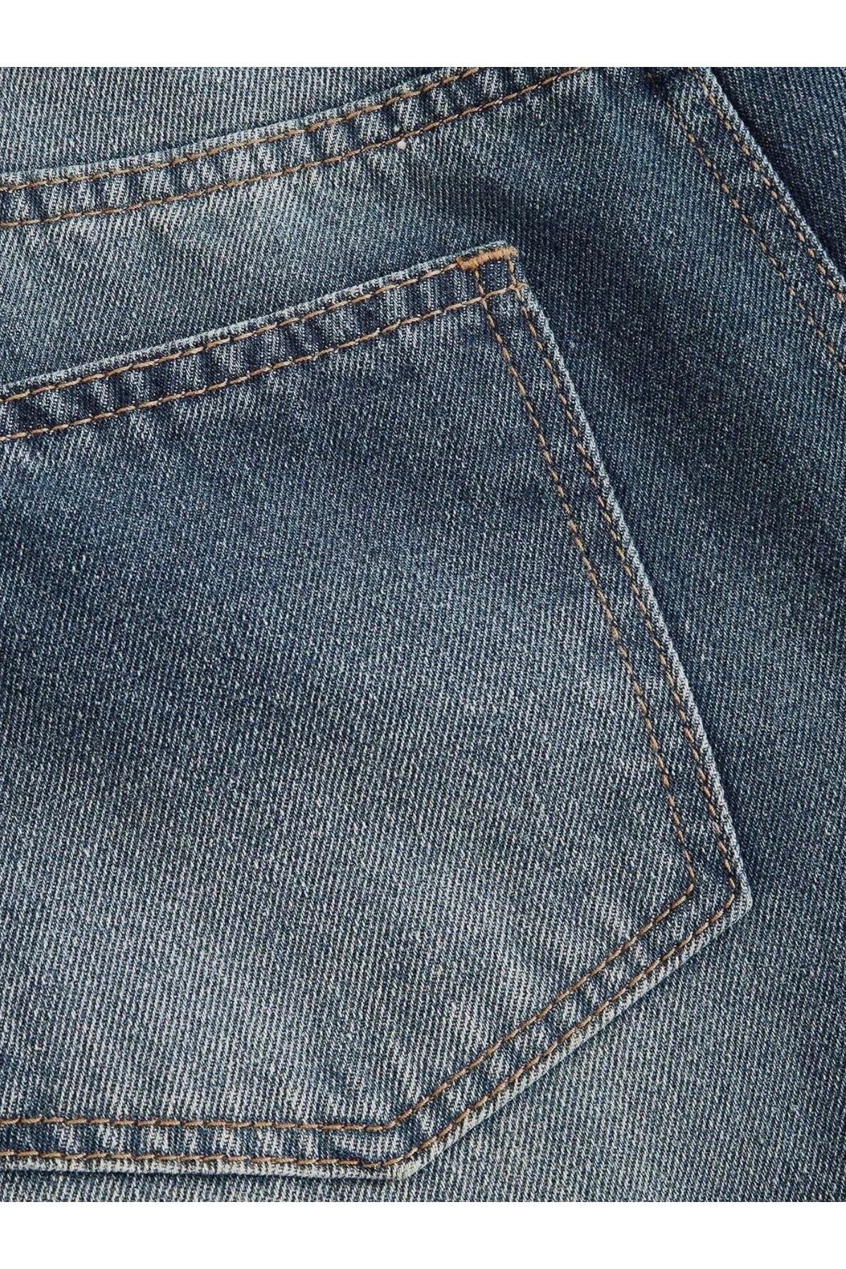 komera  Kadın Baggy hafif yeşil tint yüksek bel denim - Görsel 4